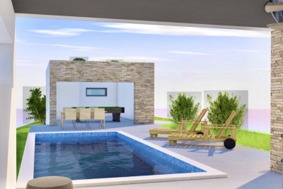 Byggnadsmark 741 m2 i centrum av Istrien, för byggande av en villa med pool, Karojba, Istrien 7