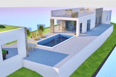 Građevinsko zemljište 857 m2 u centru Istre, za izgradnju vile s bazenom, Karojba, Istra 4