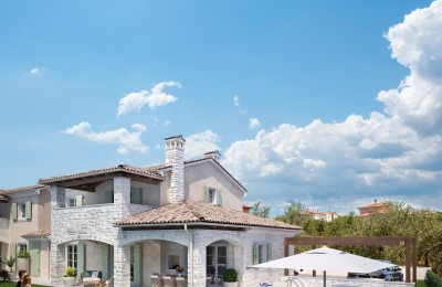 Новый дом с бассейном, вид на море, Новиград, Истрия, Хорватия 2