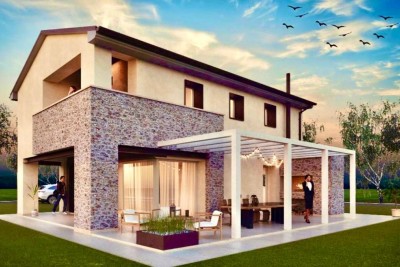 Tomt 4500 m2 med bygglov för villa 180 m2, unik möjlighet, Barban, Istrien, Kroatien 6
